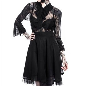 Decay Nu-Mourning dress goth chiffon summergoth